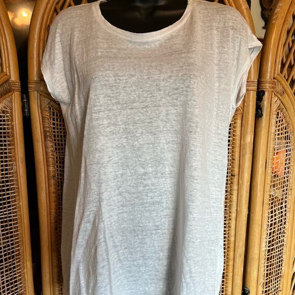 Women's white tahari linen top - Picture 1 of 6